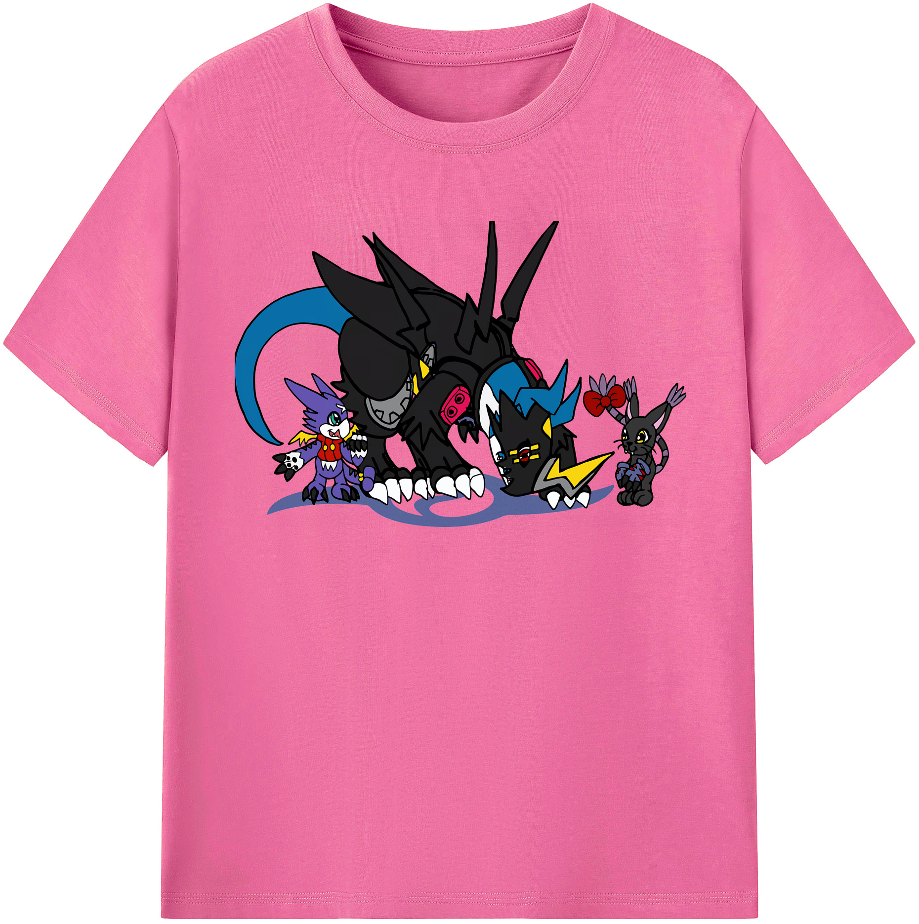 （画像用） Digimon デジタルモンスター/デジモン レディースカジュアルプリントTシャツ（綿100％）
